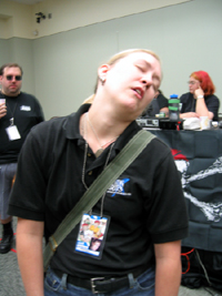 Sleeping Cosplayer (Click to enlarge)