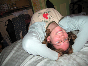 Me upside down, kinda (Click to enlarge)