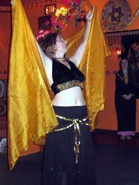 Alyce belly dancing (Click to enlarge)