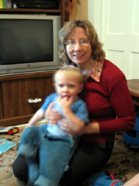 Alyce and her nephew (Click to enlarge)