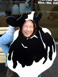Alyce as cow (Click to enlarge)