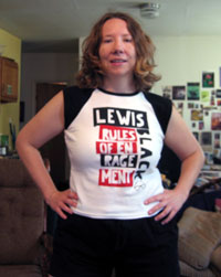 Alyce in Lewis Black shirt (Click to enlarge)