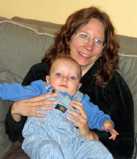 Alyce with her nephew (Click to enlarge)