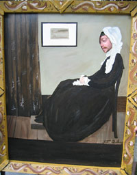 Alyce's sister's fiance as Whistler's Mother  (Click to enlarge)