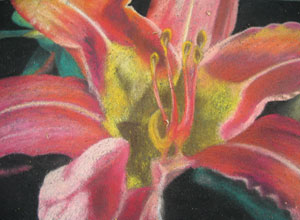 Street painting - flower (Click to enlarge)