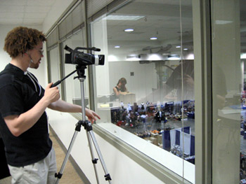 Videotaping Dealers' Room (Click to enlarge)