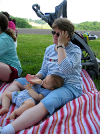Baby's pic-nic (Click to enlarge)