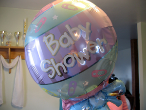 Baby shower balloon (Click to enlarge)