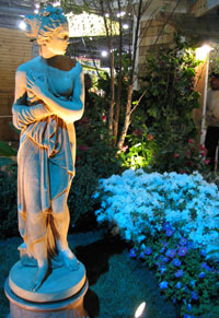 Blue lit statue (Click to enlarge)