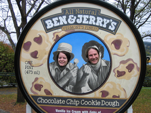 Brother and wife on Ben & Jerry's container (Click to enlarge)