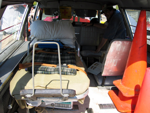 Ambulance interior (Click to enlarge)