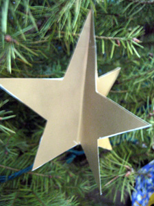 Gold 3D star (Click to enlarge)