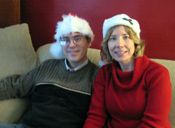 The Gryphon and Alyce in hats (Click to enlarge)