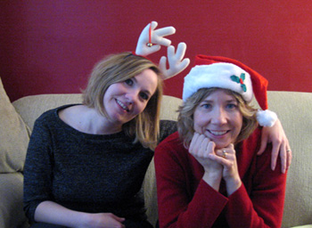 Sister and Alyce with hats (Click to enlarge)