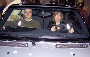 The Gryphon and Alyce in car (Click to enlarge)
