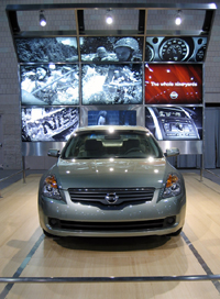 Nissan display (Click to enlarge)