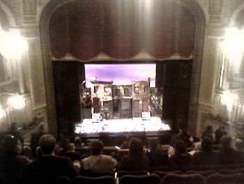 Our view of the stage (Click to enlarge)
