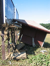Shed and detritus (Click to enlarge)