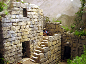 Miniature with adobe walls (Click to enlarge)