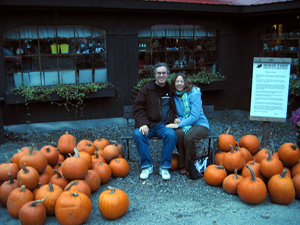 Me and the Gryphon with pumpkins (Click to enlarge)
