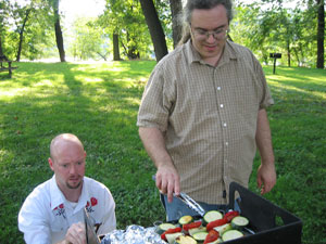 The Gryphon grilling (Click to enlarge)