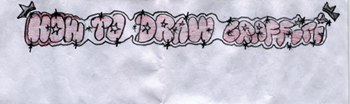 How to Draw Graffiti, title (Click to enlarge)