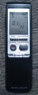 Digital voice recorder (Click to enlarge)