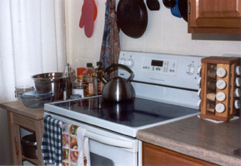 Kitchen, after reorganizing (Click to enlarge)