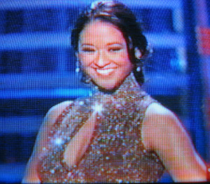 Miss Washington's evening gown (Click to enlarge)