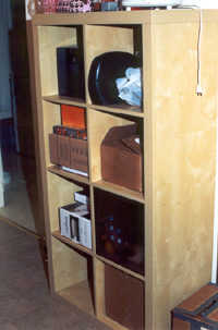 Shelves with boxes on them (Click to enlarge)