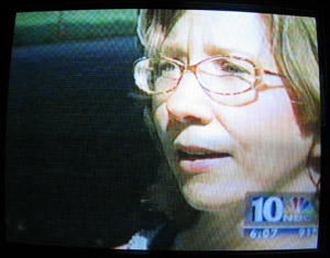Alyce on TV (Click to enlarge)