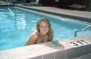 Girl in pool (Click to enlarge)