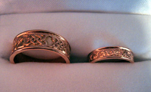Our wedding rings (Click to enlarge)