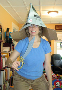 Alyce in box hat (Click to enlarge)