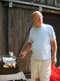 Brother's father-in-law grilling (Click to enlarge)