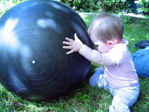 Niece with ball (Click to enlarge)