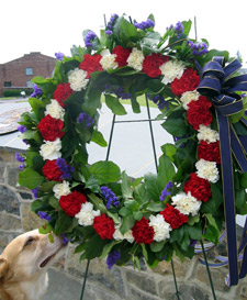 Memorial wreath (Click to enlarge)