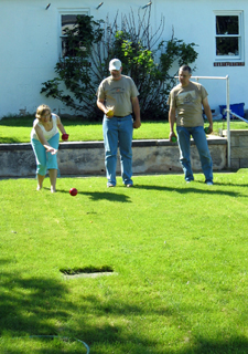 Playing Bocce (Click to enlarge)