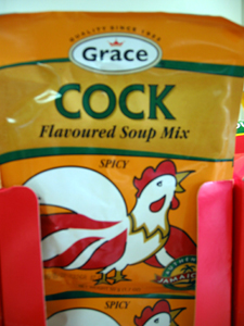 Cock flavoured soup mix (Click to enlarge)