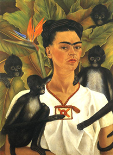 Self-Portrait with Monkeys (Click to enlarge)