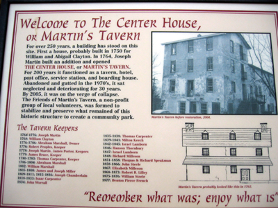 Martin's Tavern sign (Click to enlarge)