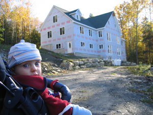 My nephew with the mansion (Click to enlarge)