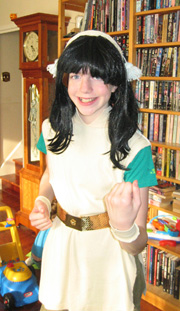 Youngest daughter as manga character (Click to enlarge)