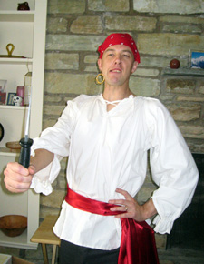 Martial Artst as a  pirate (Click to enlarge)