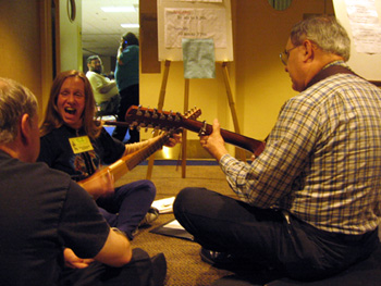Folk musicians jamming (Click to enlarge)