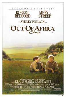 "Out of Africa" movie poster