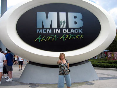 Alyce with Men in Black sign (Click to enlarge)