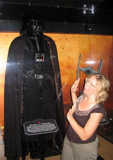 Alyce with Darth Vader (Click to enlarge)