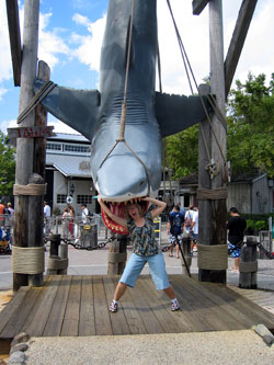 Alyce being eaten by shark (click to enlarge)