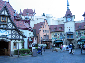 Epcot's Germany section (Click to enlarge)